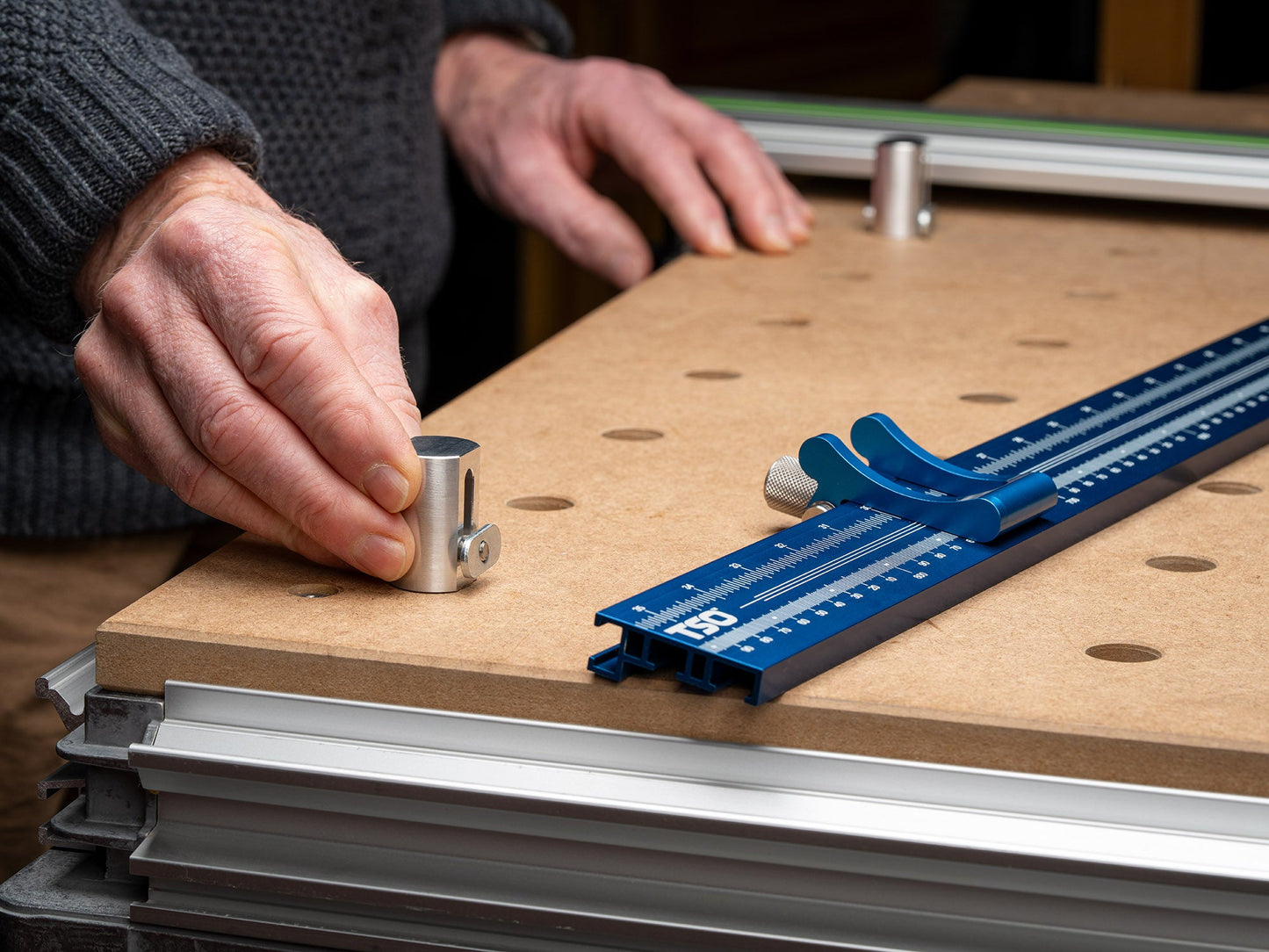 TSO Products 1200mm Multifunction Workbench Fence & Stop Set