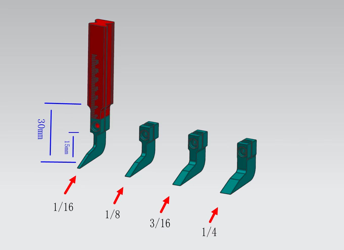 Narrow Blades To Suit Pro Router Plane  KM-17 - By Hongdui Tools/Katz-Moses