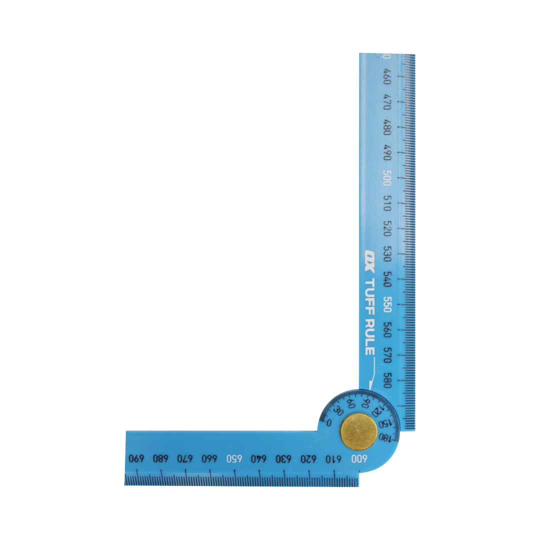 OX Pro Metric Tuff Rule Blue - 1200mm