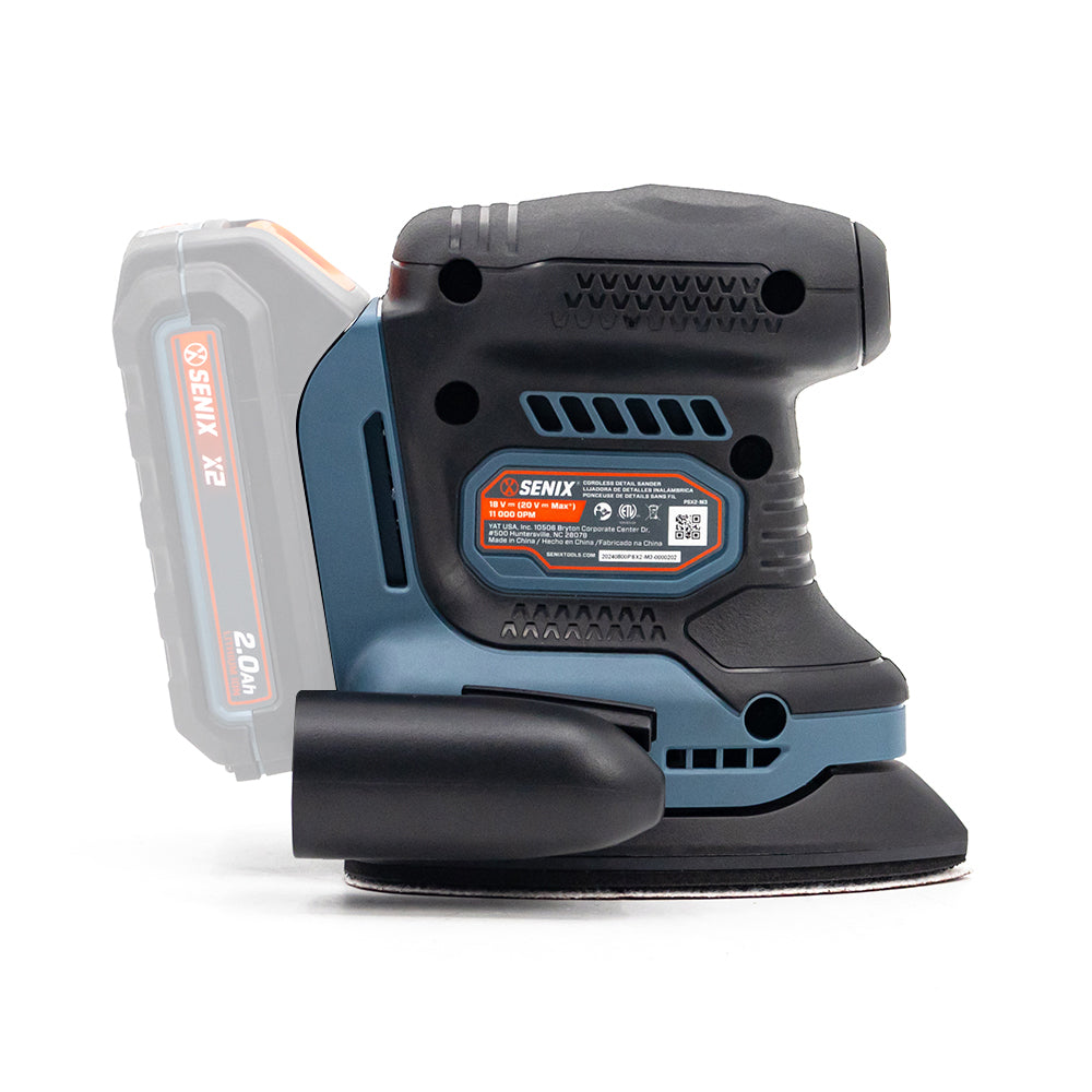 Senix X2 18V Brushless Detail Sander Skin