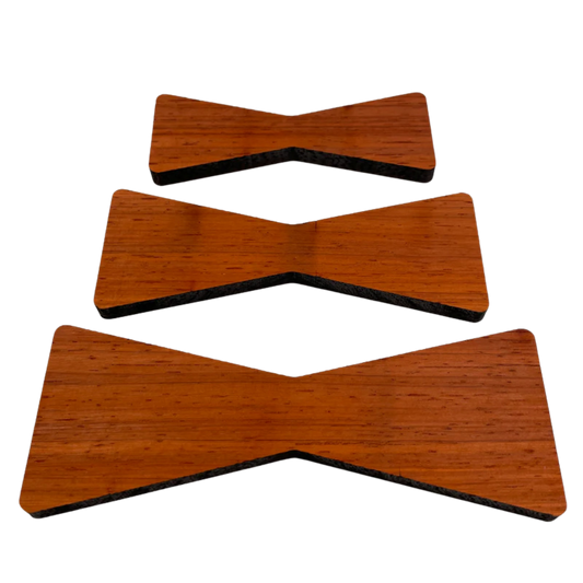 Padauk Bow Tie Timber Insert – Inlay Patch