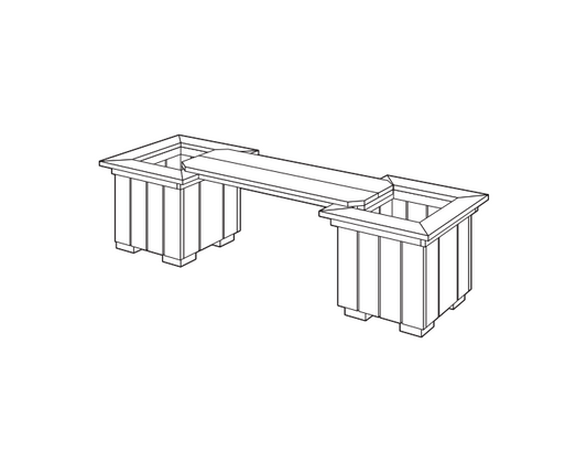 Planter Bench - Woodworking Plans