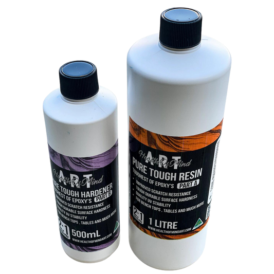 Pure Tough (Scratch and Heat Resistant Epoxy Coating) 1.5L | Health of Mind Art