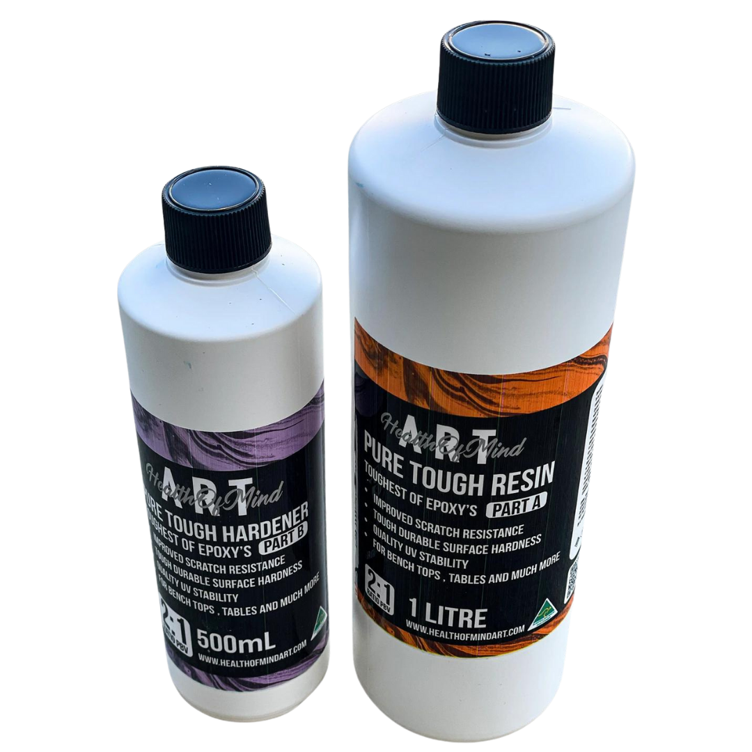 Pure Tough (Scratch and Heat Resistant Epoxy Coating) 6L | Health of Mind Art