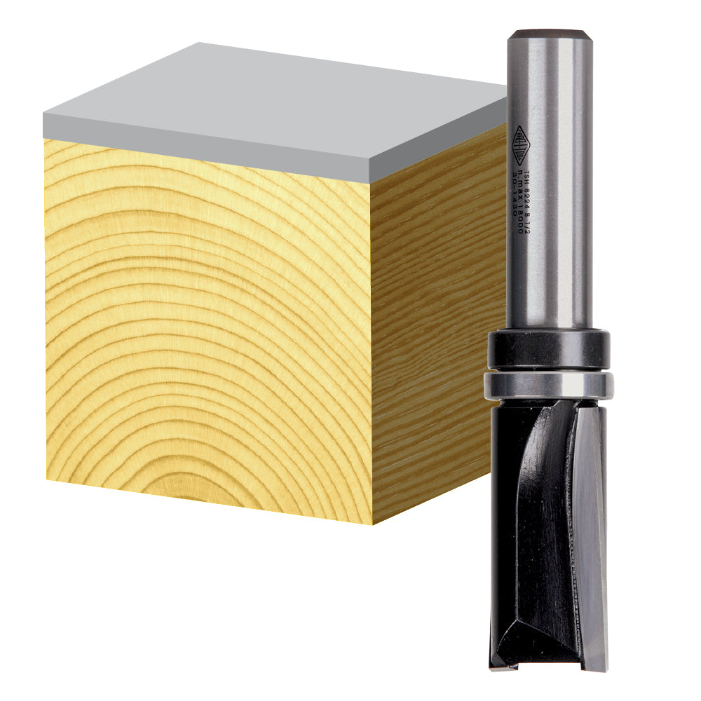 Inverted Flush Trim Router Bits Carbitool - with Bearing 1/2