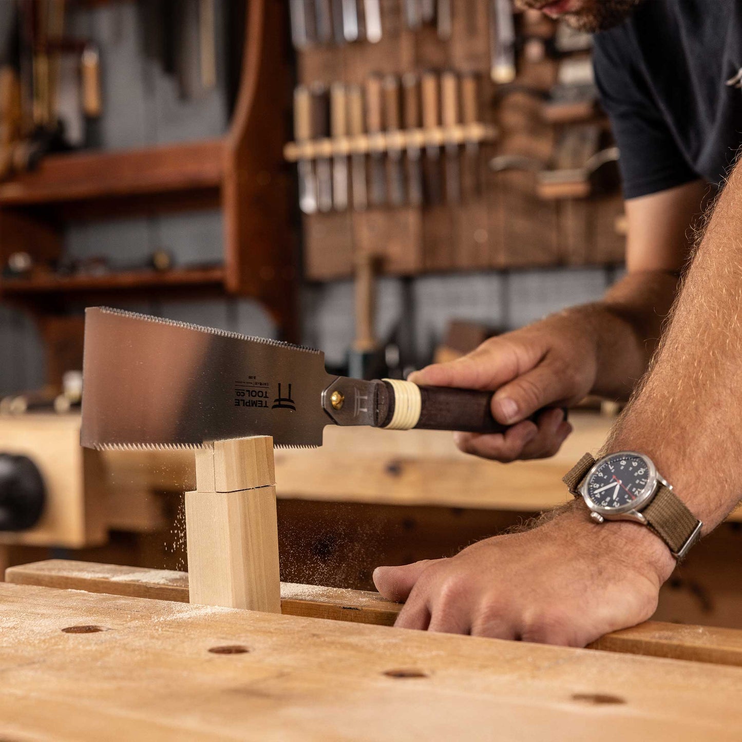 Temple Tool Co Japanese Ryoba Pull Saw | Double Edge | 180mm