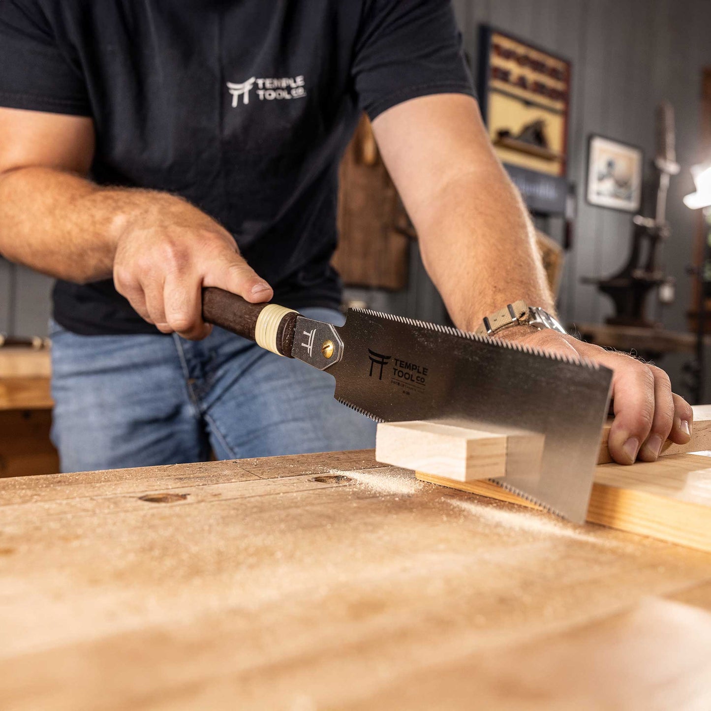 Temple Tool Co Japanese Ryoba Pull Saw | Double Edge | 180mm