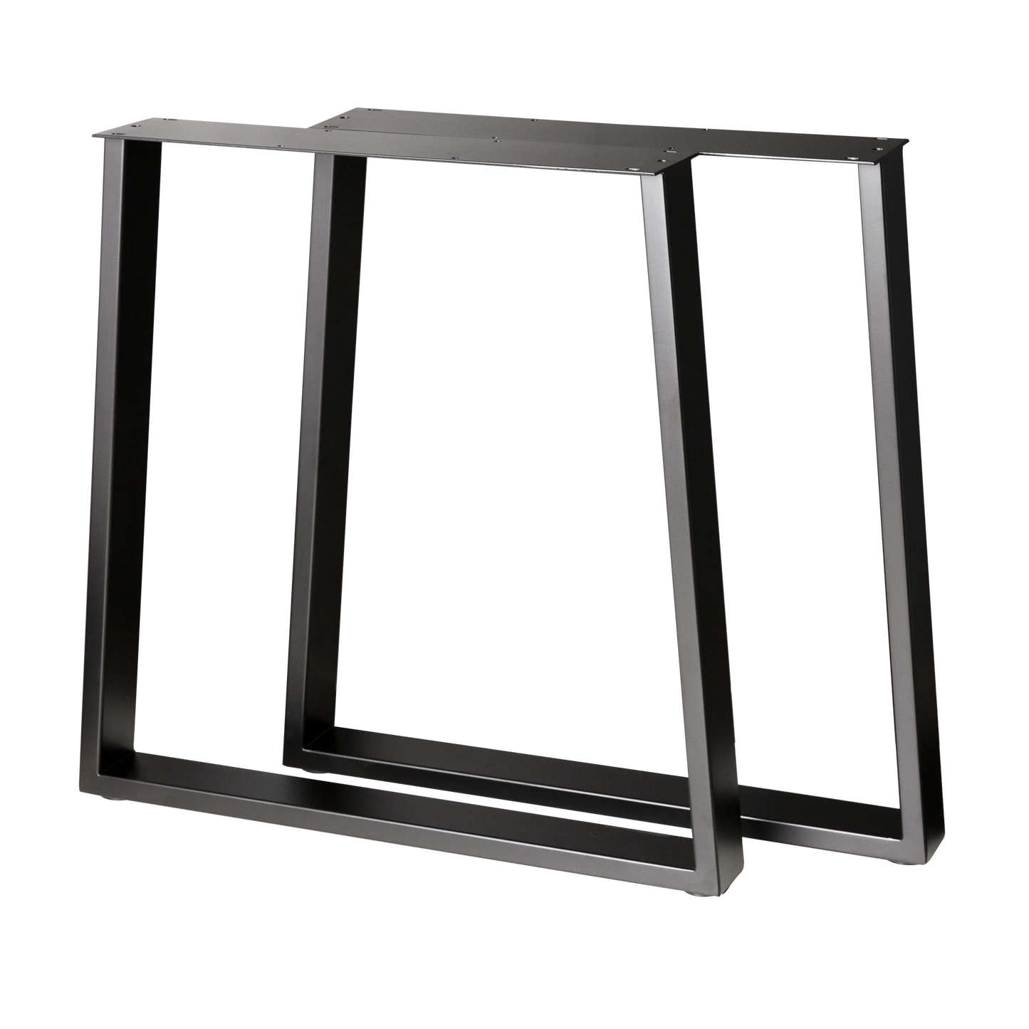 Trapezoid Dining Table Legs Wide Bottom 710x580x710mm - 75x25mm