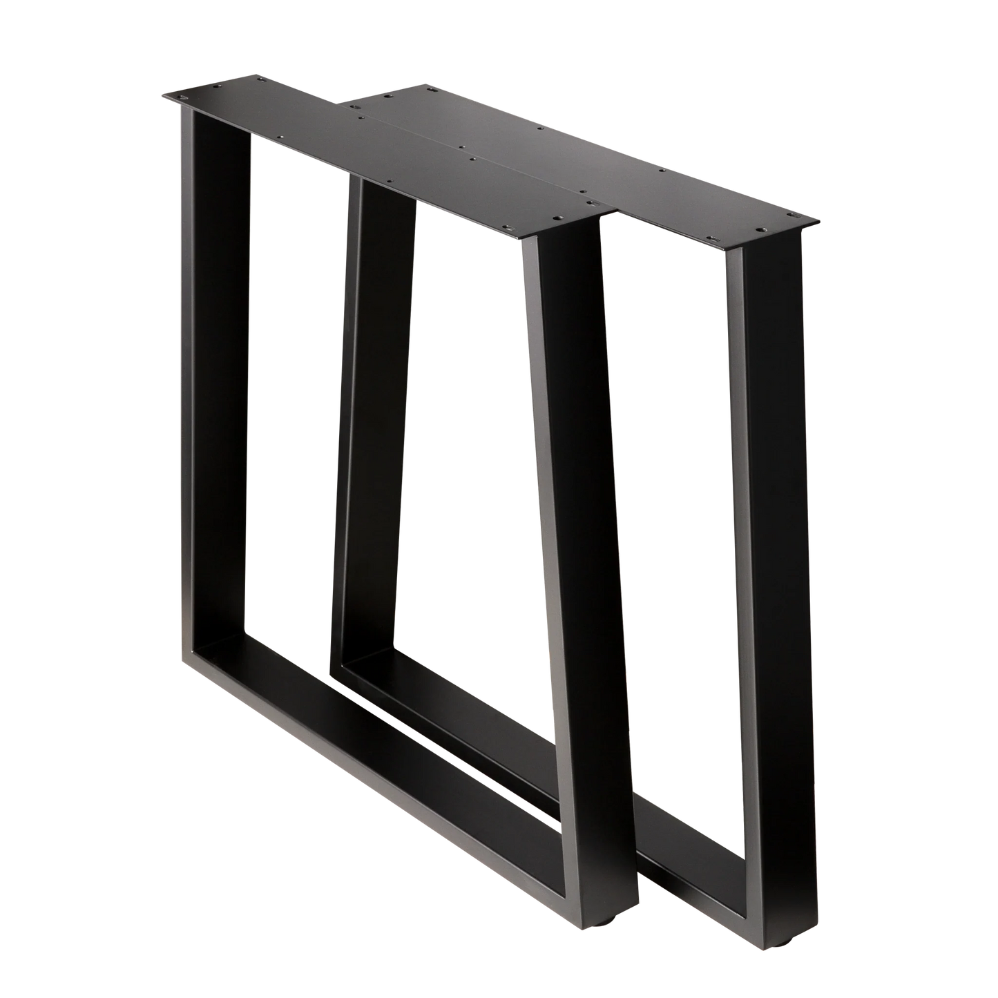 Trapezoid Dining Table Legs Wide Bottom 710x580x710mm - 75x25mm