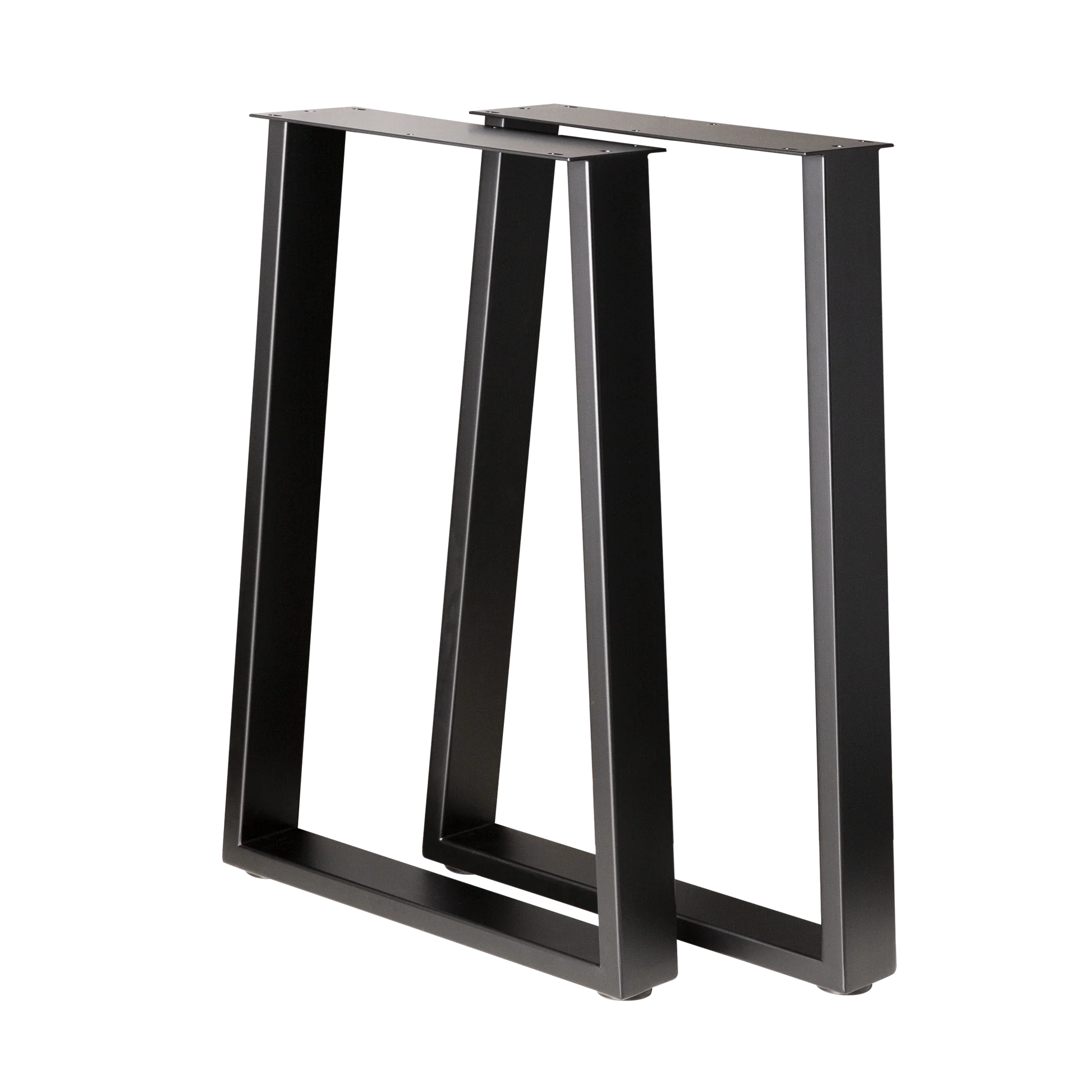 Trapezoid Desk Legs Wide Bottom 380x500x710mm - 75x25mm