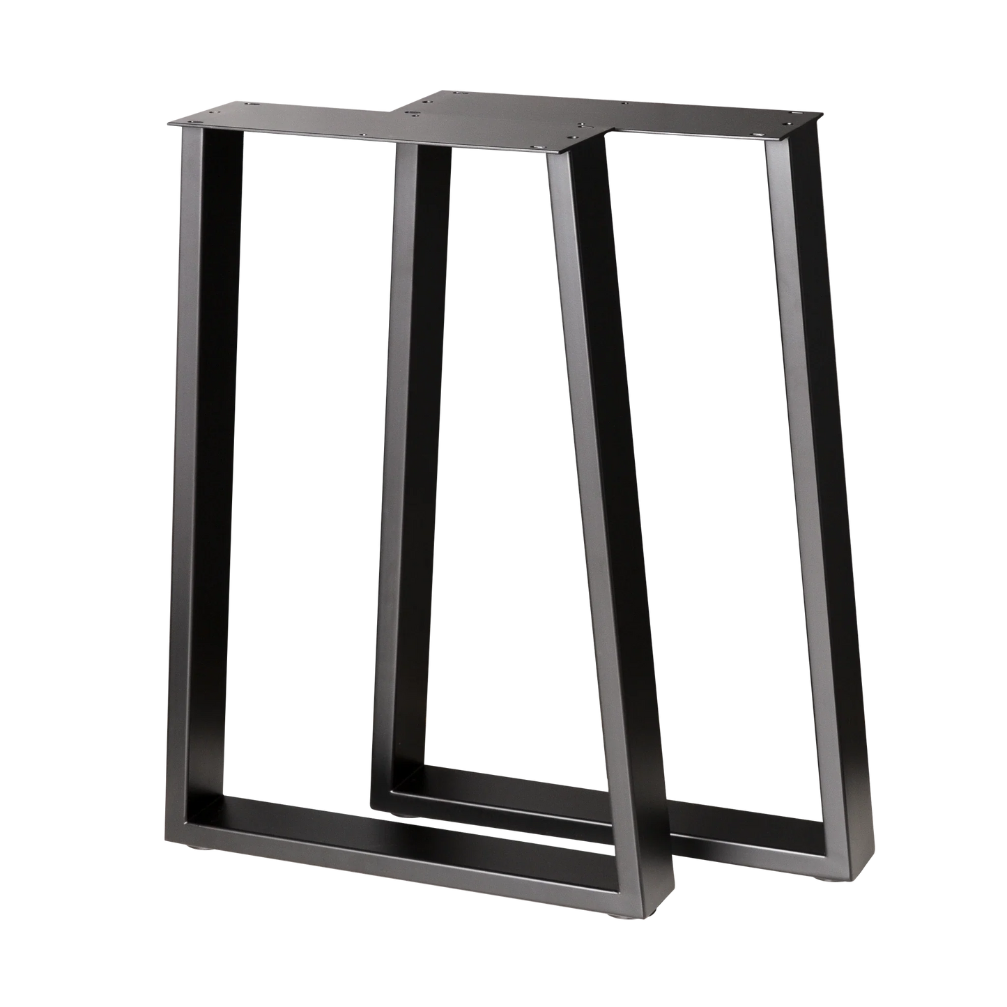 Trapezoid Desk Legs Wide Bottom 380x500x710mm - 75x25mm