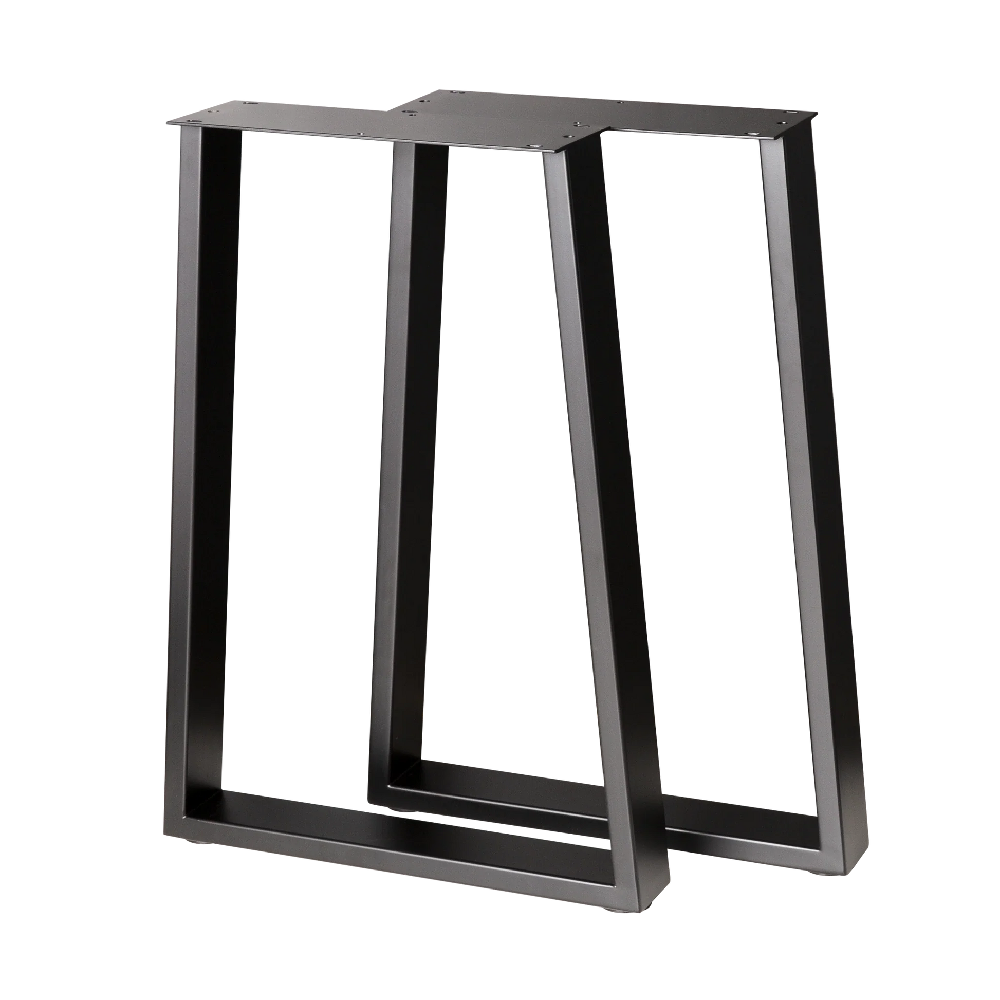 Trapezoid Desk Legs Wide Bottom 380x500x710mm - 75x25mm