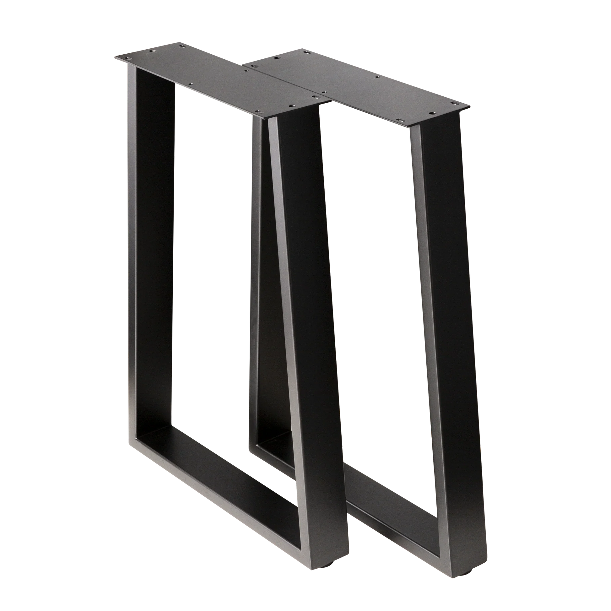 Trapezoid Desk Legs Wide Bottom 380x500x710mm - 75x25mm