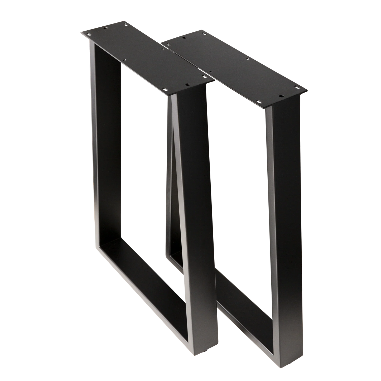 Trapezoid Desk Legs Wide Bottom 380x500x710mm - 75x25mm