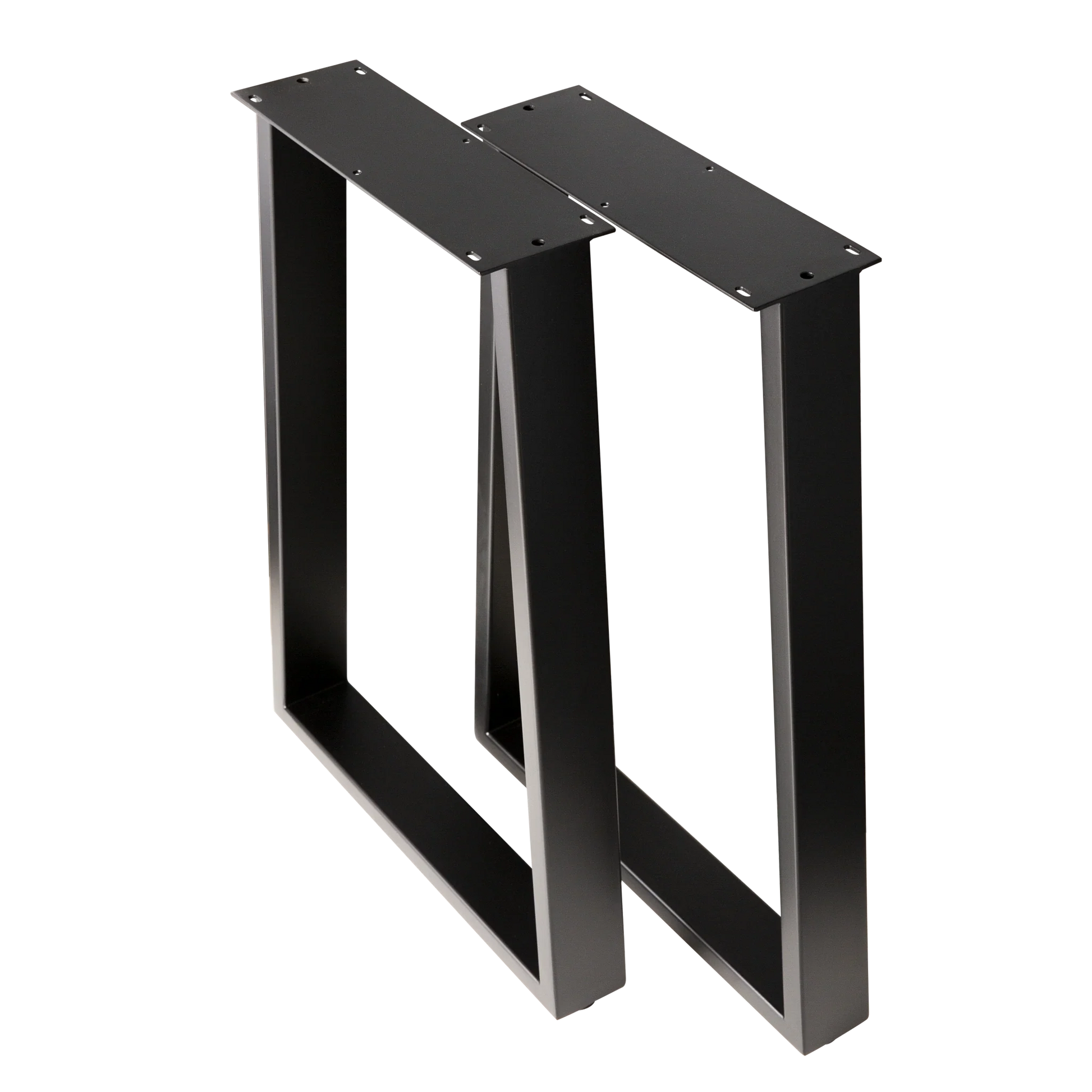 Trapezoid Desk Legs Wide Bottom 380x500x710mm - 75x25mm