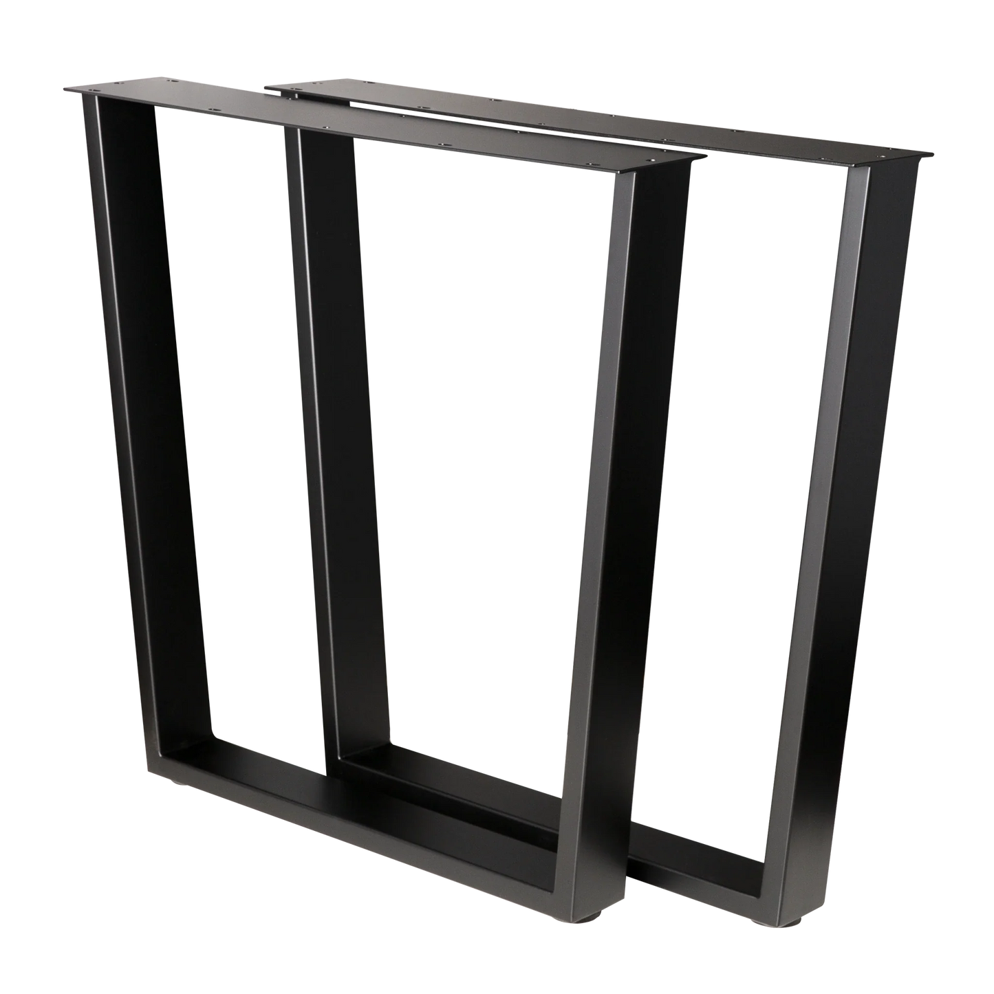 Trapezoid Dining Table Legs Wide Top 710x580x710mm - 75x25mm