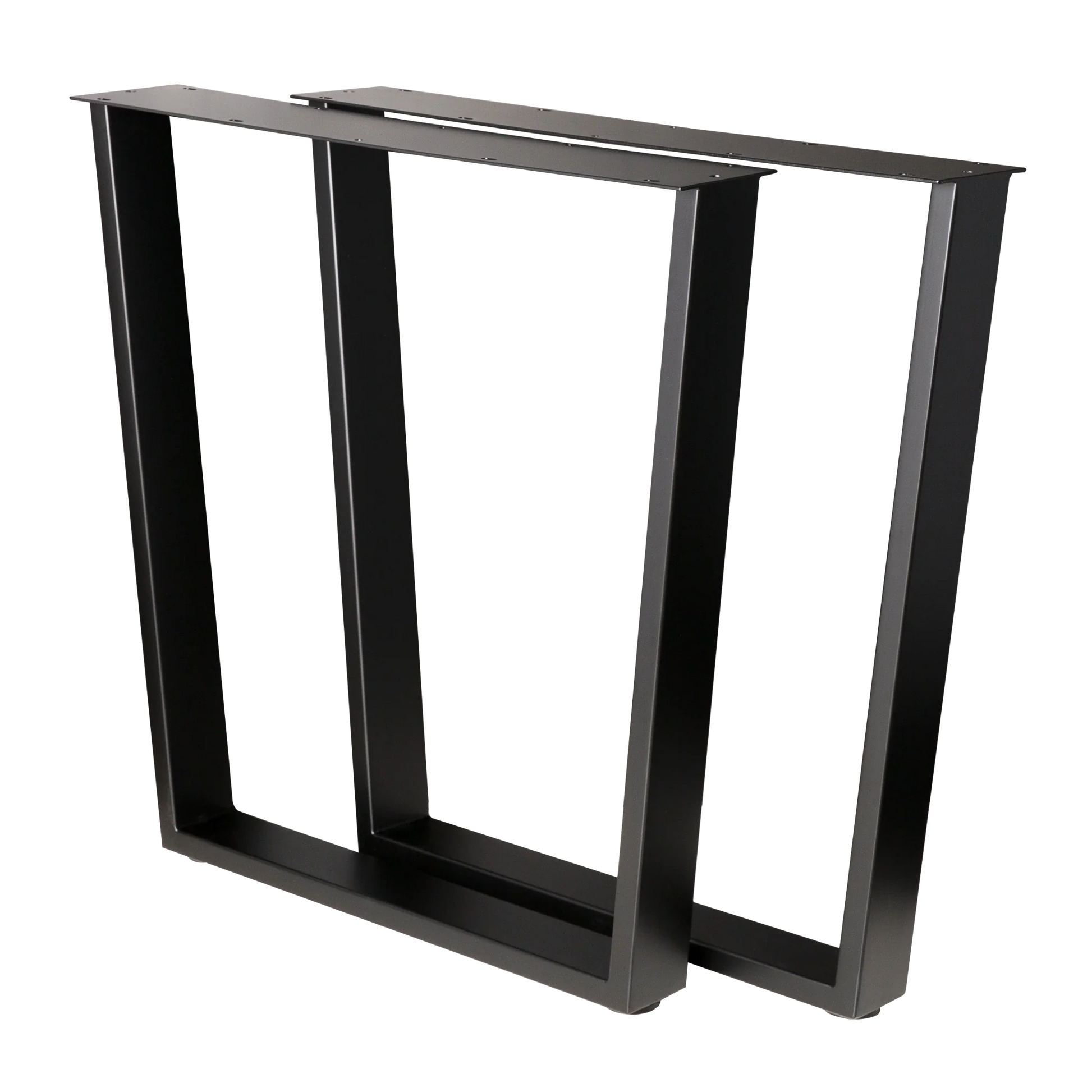 Trapezoid Dining Table Legs Wide Top 710x580x710mm - 75x25mm