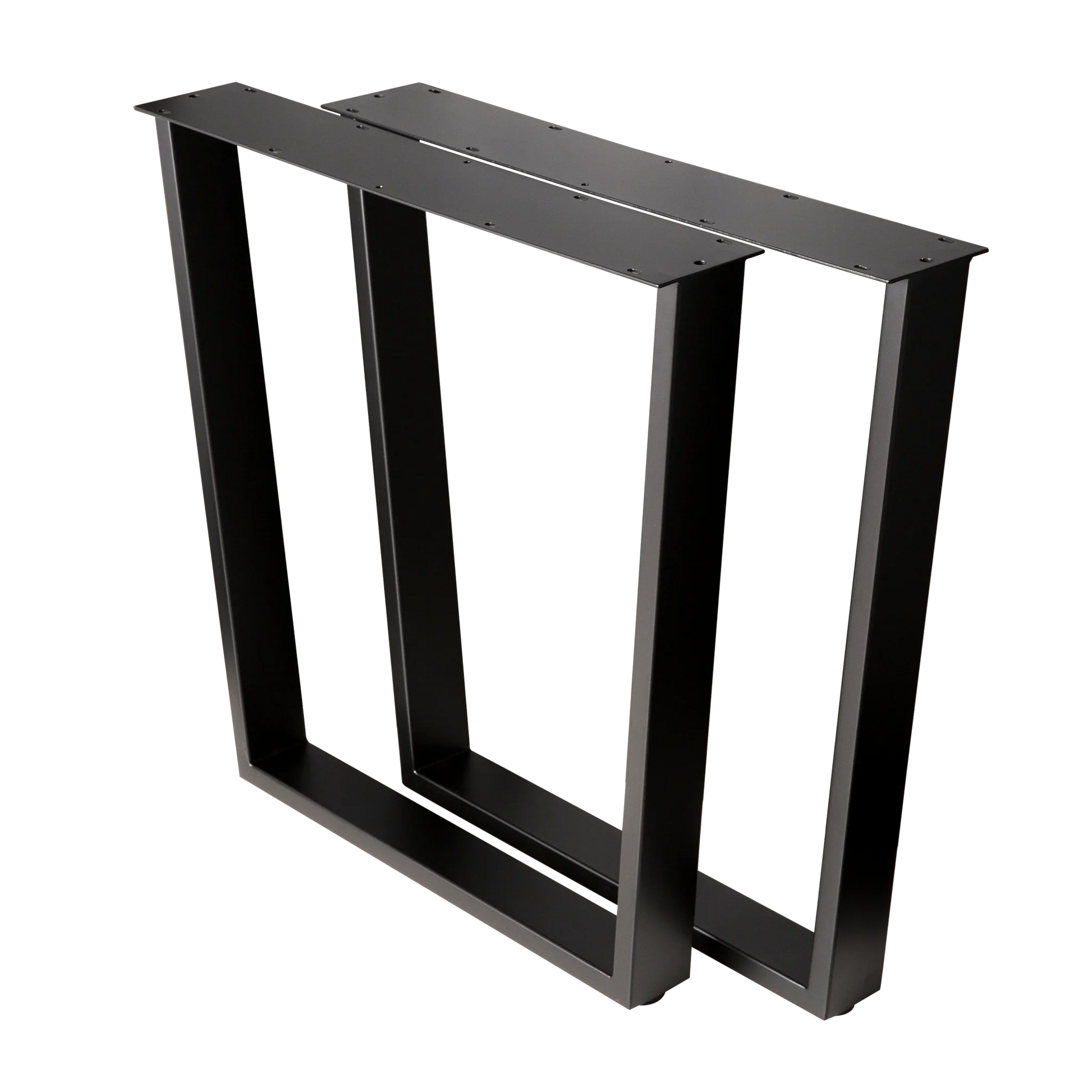 Trapezoid Dining Table Legs Wide Top 710x580x710mm - 75x25mm