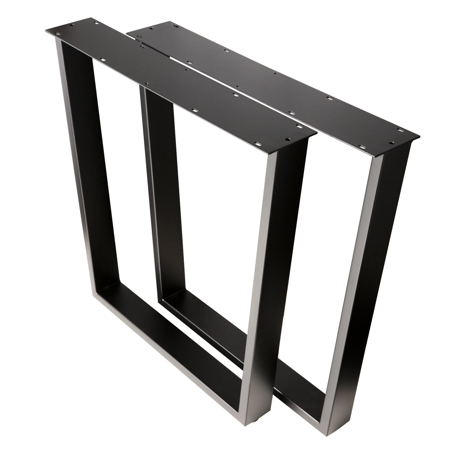 Trapezoid Dining Table Legs Wide Top 710x580x710mm - 75x25mm