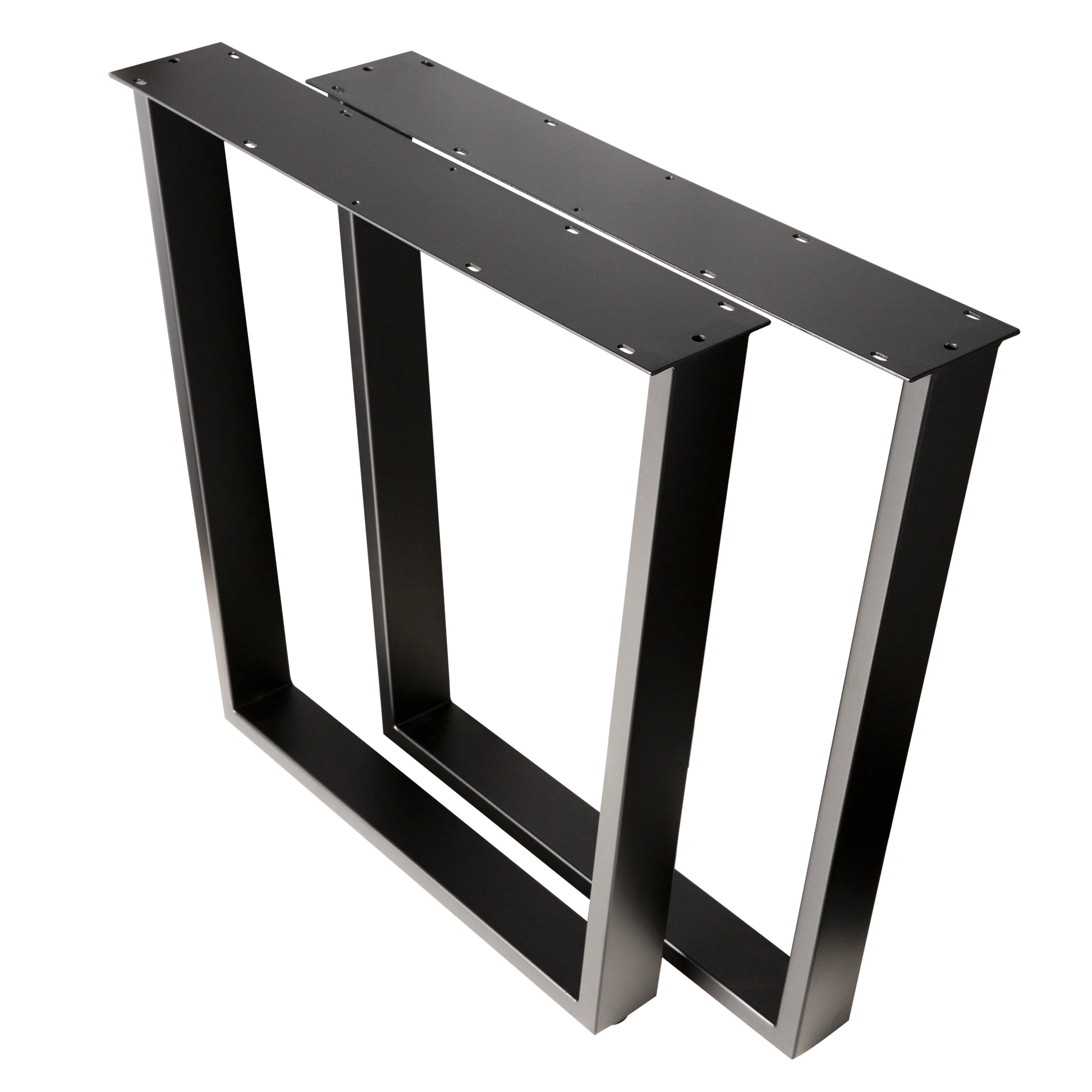 Trapezoid Dining Table Legs Wide Top 710x580x710mm - 75x25mm