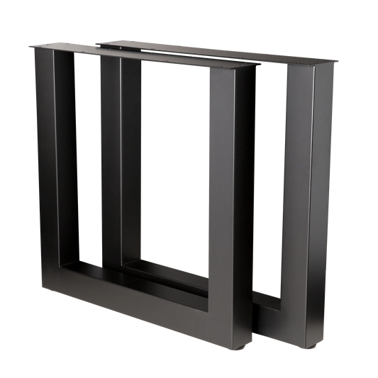 U Shape Dining Table Legs Heavy Duty 710x710x710mm - 80x80mm