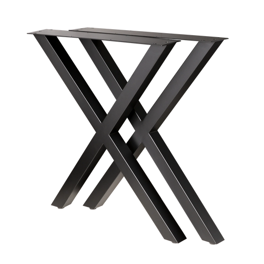 Cross Dining Table Legs 660x660x710mm - 50x50mm