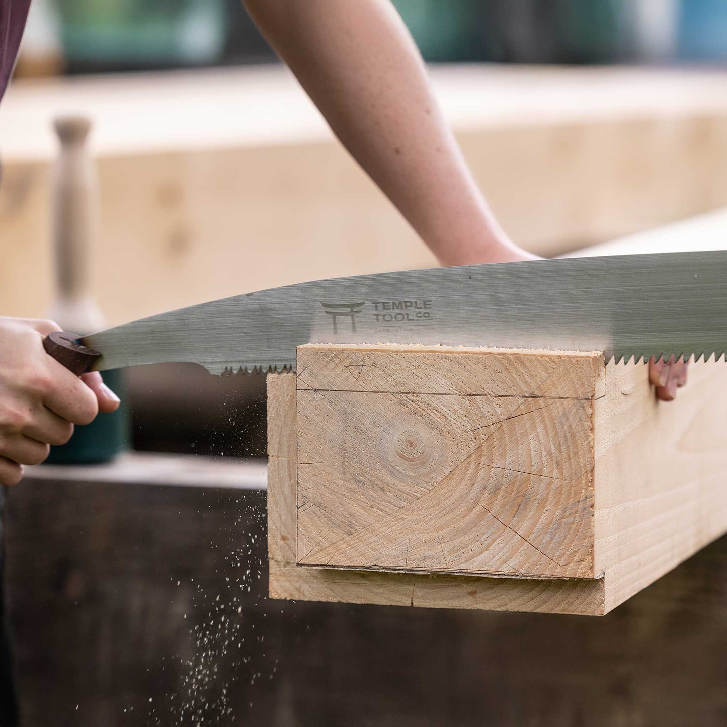 Temple Tool Co Japanese Timber Framing Saw | Crosscut | 390mm