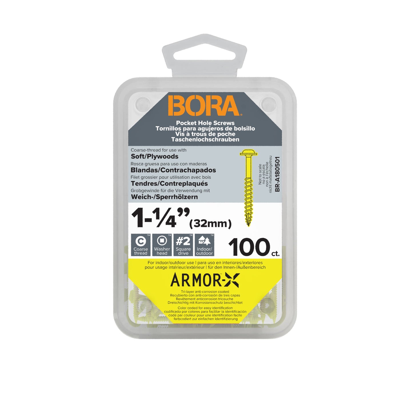 BORA Screws 32mm Coarse | 100 Pack