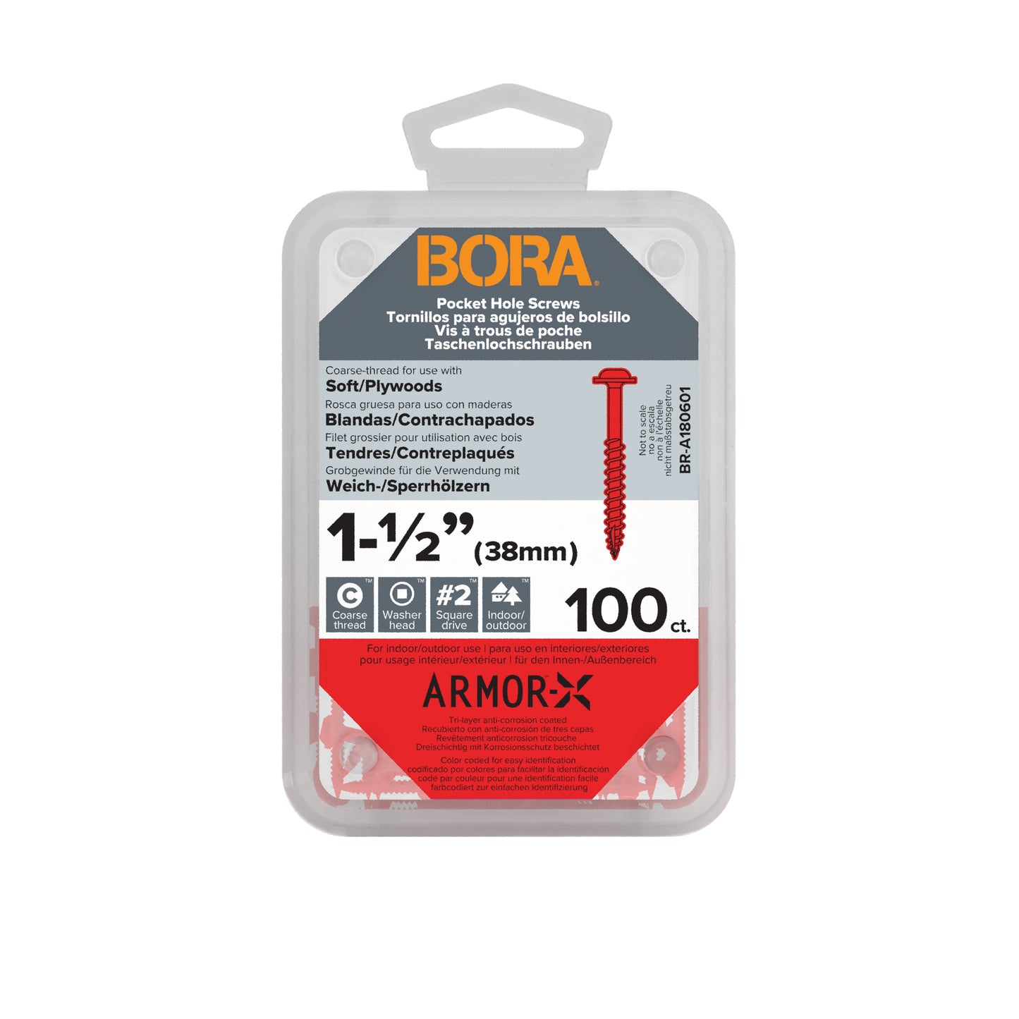 BORA Screws 38mm Coarse | 100 Pack
