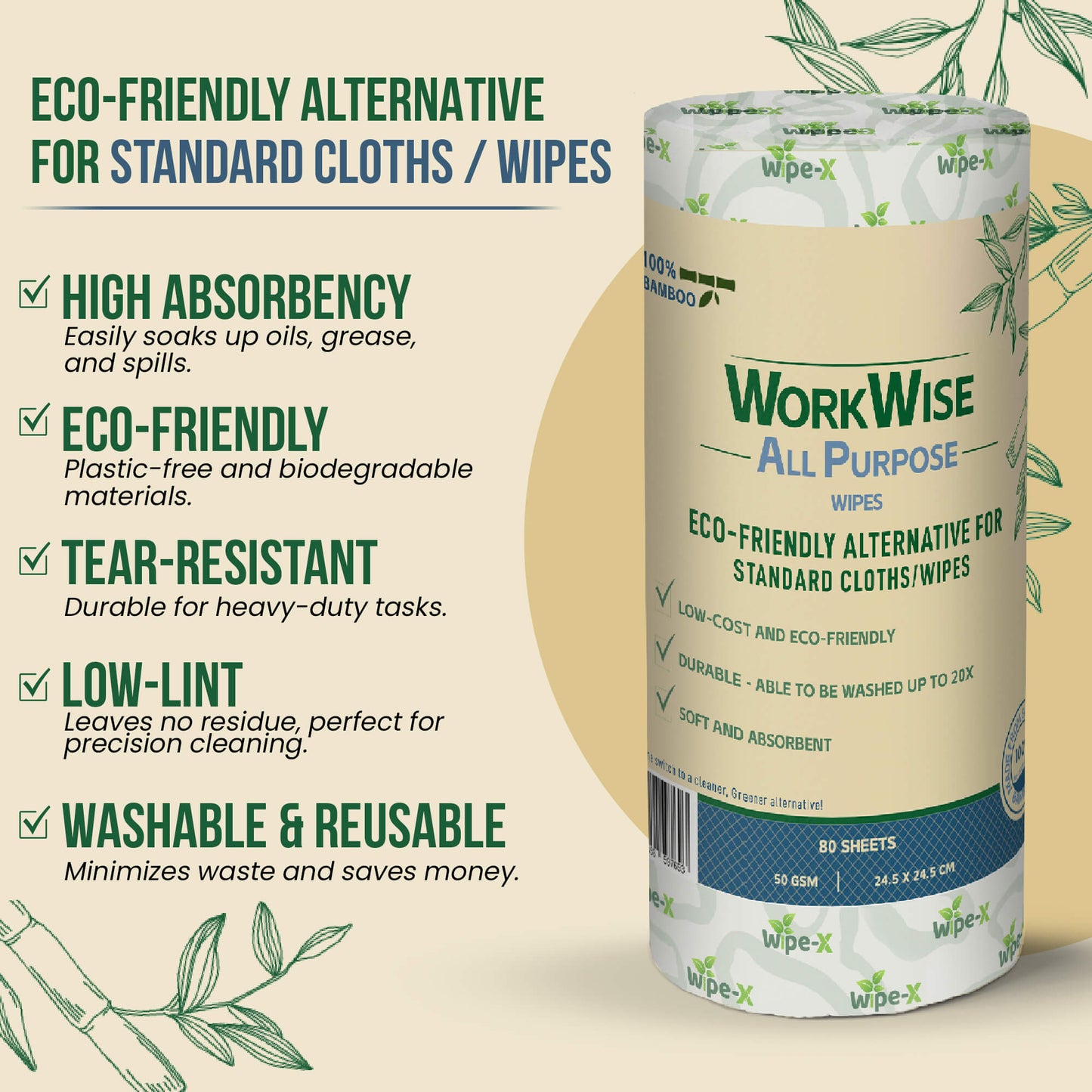 WorkWise All Purpose Wipes
