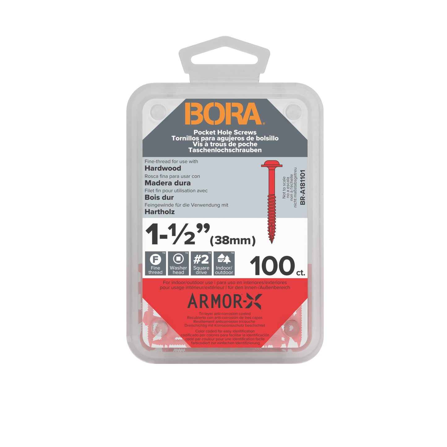 BORA Screws 38mm Fine | 100 Pack